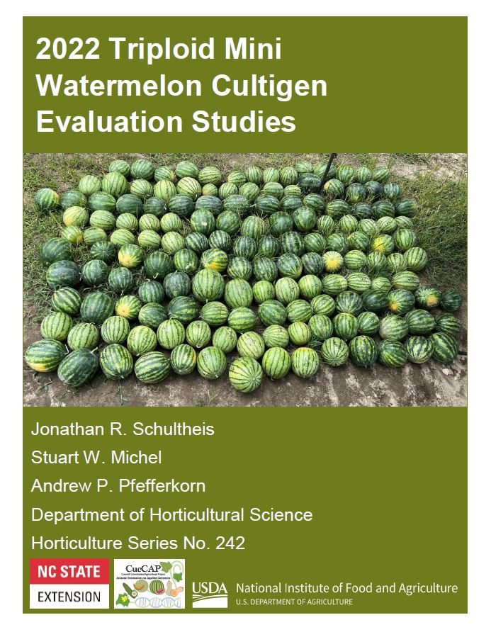 2022 Triploid Mini Watermelon Cultigen Evaluation Studies